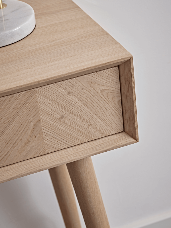 Chevron Oak Dressing Table